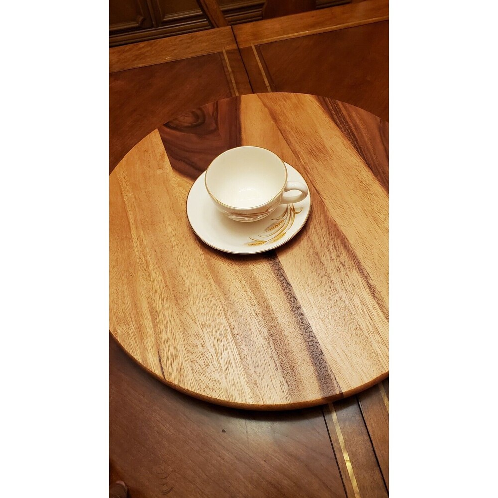 Homer Laughlin GOLDEN WHEAT USA Coffee Cups & 6" Saucers A SET OF 9